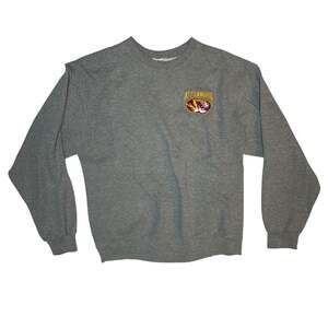 Alexandria Tigers Crewneck Sweatshirt L Gray Jerzees